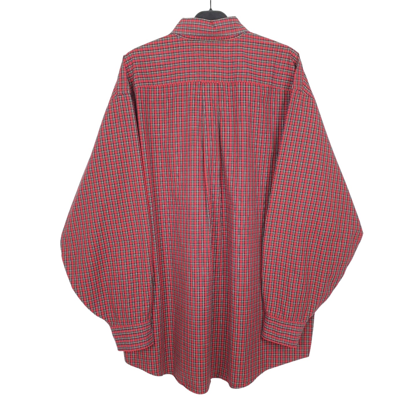 Tommy Hilfiger Long Sleeve Regular Fit Check Shirt Red