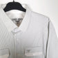 Georgio Armani Long Sleeve Regular Fit Striped Shirt Grey