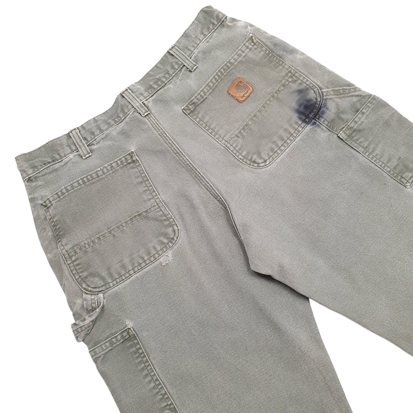 Mens Green Carhartt  Carpenter Trousers