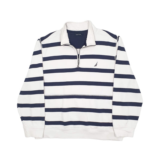 Nautica Quarter Zip XL White