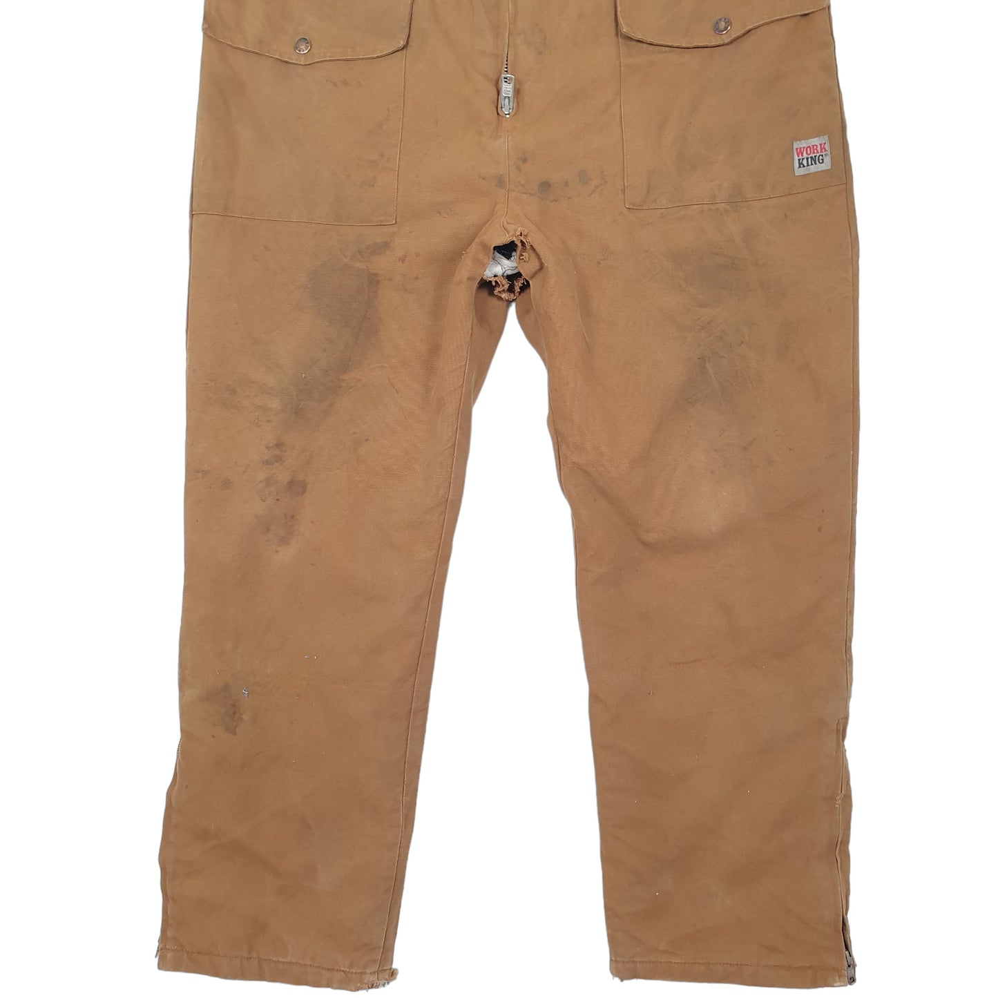 Mens Duck Work King Workwear Insulated Dungaree Trousers