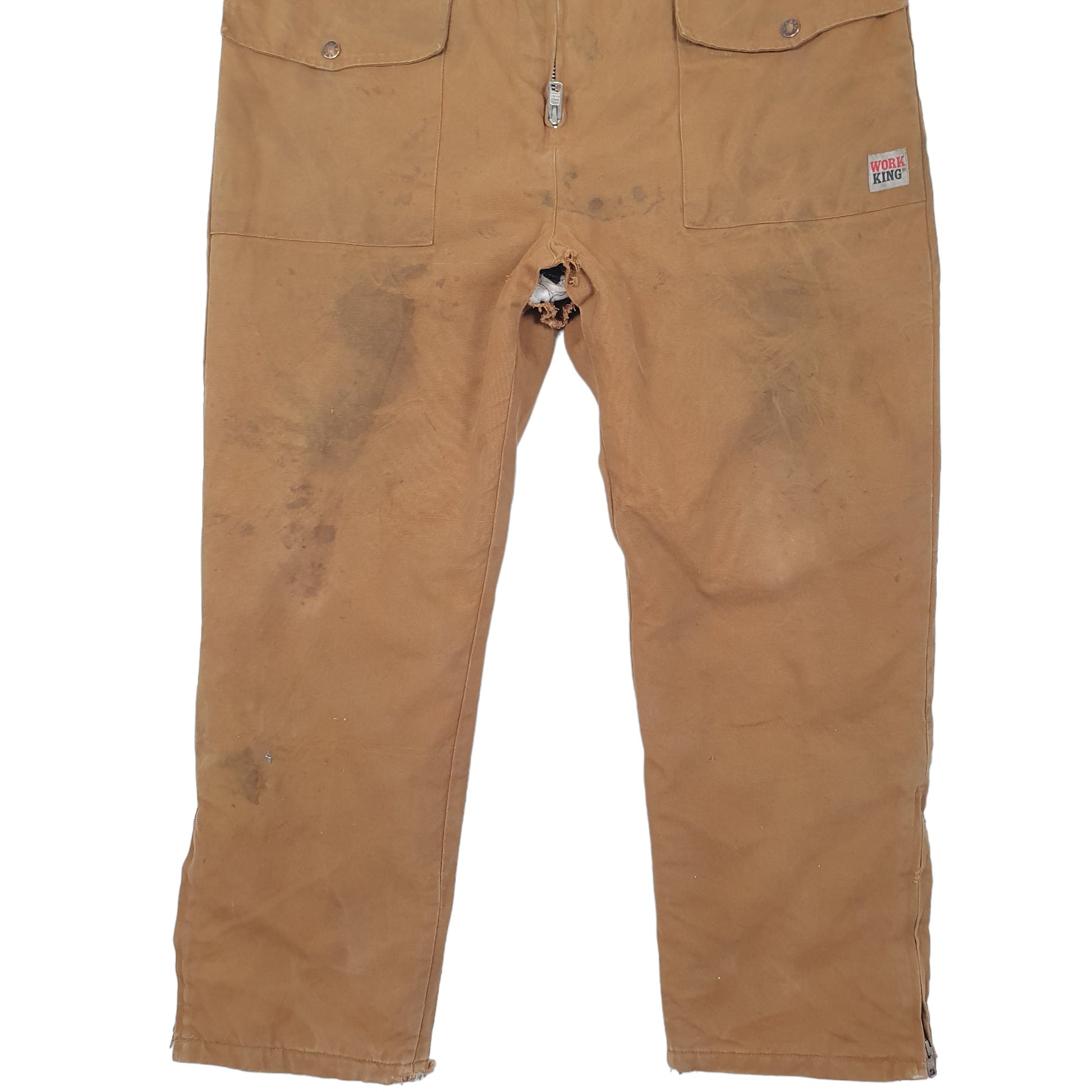 Mens Duck Work King Workwear Insulated Dungaree Trousers