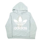 Mens Green Adidas Spellout Hoodie Jumper