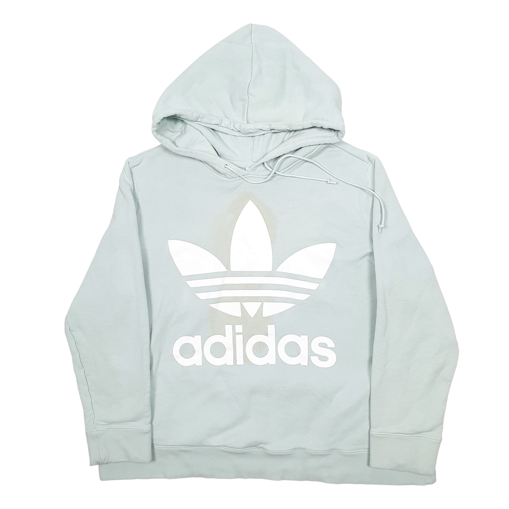 Mens Green Adidas Spellout Hoodie Jumper