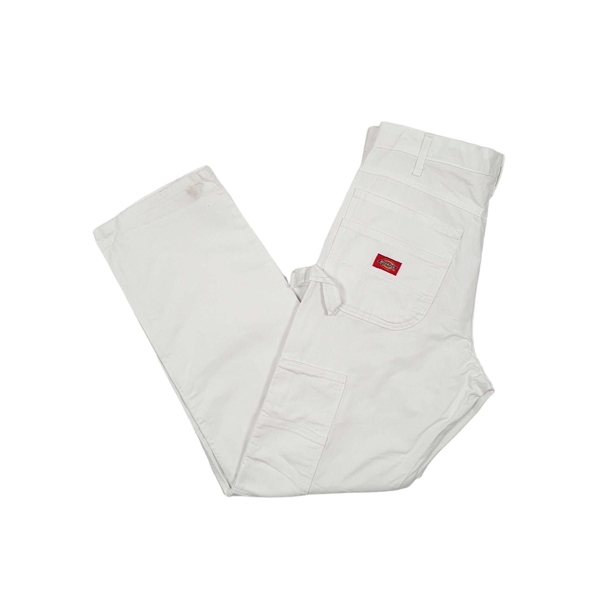 Mens Dickies White Carpenter Trousers W34 L31 White