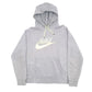 Nike Spellout Hoodie L Grey
