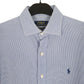 Ralph Lauren Long Sleeve Custom Fit Check Shirt Blue