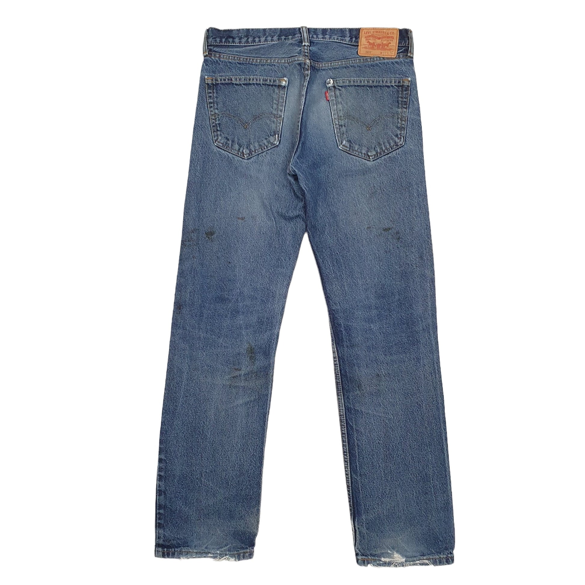 Levis 505 Regular Fit Jeans W32 L32 Blue