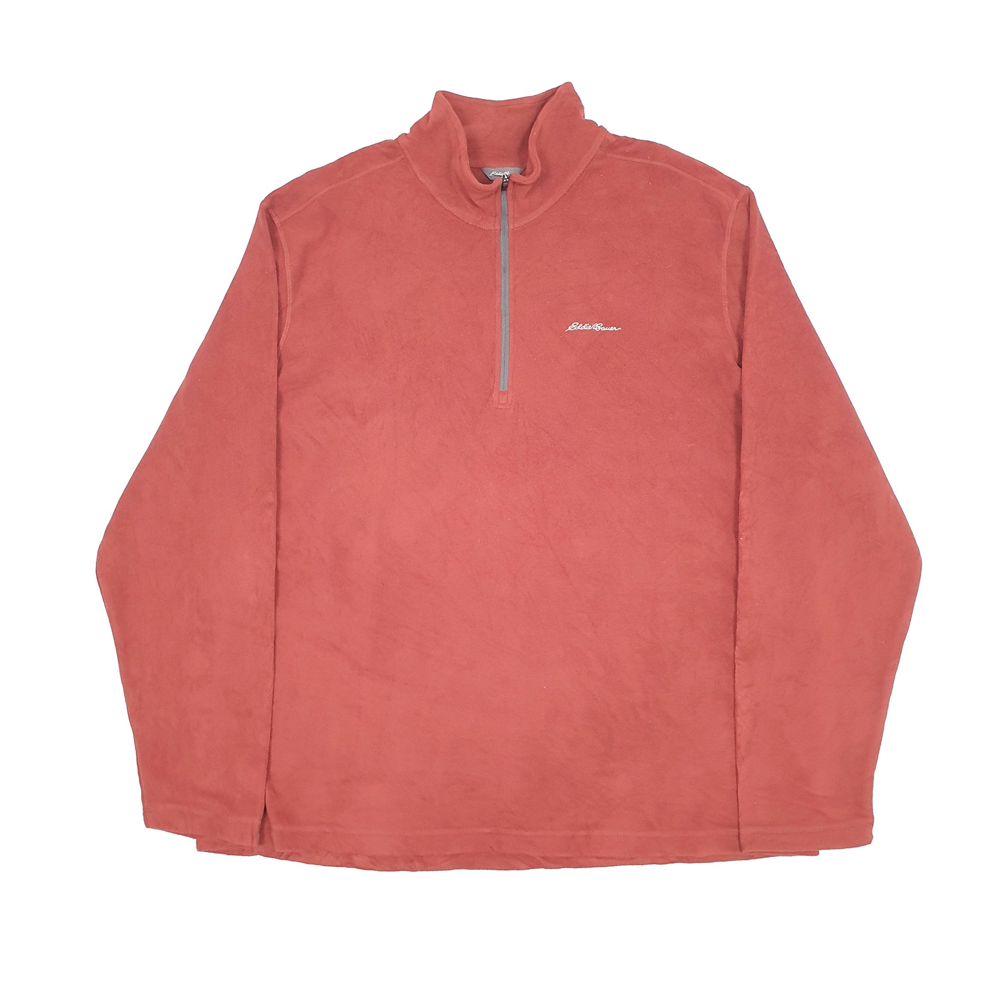 Eddie Bauer Quarter Zip Fleece XXL Orange