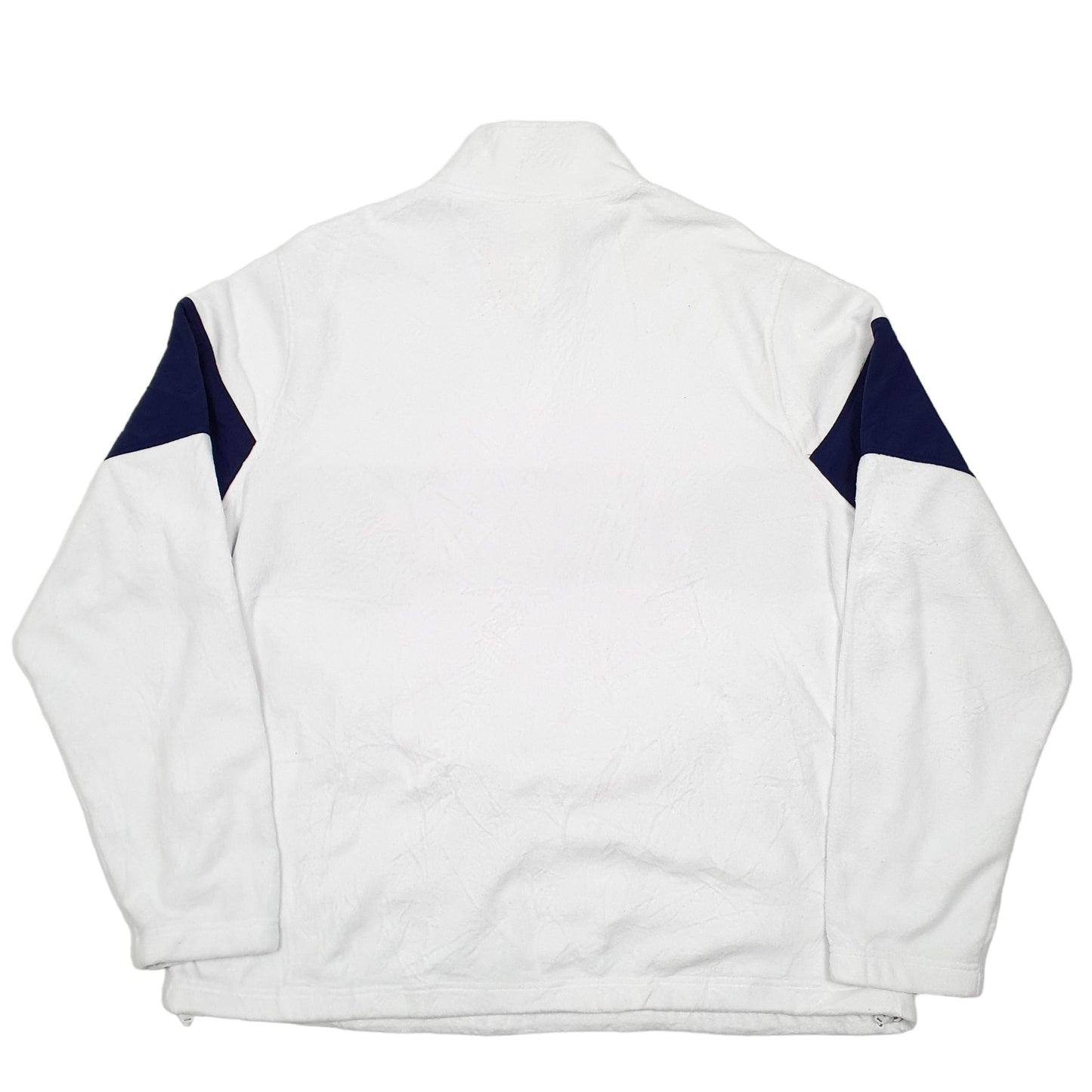Mens White Fila  Quarter Zip Jumper