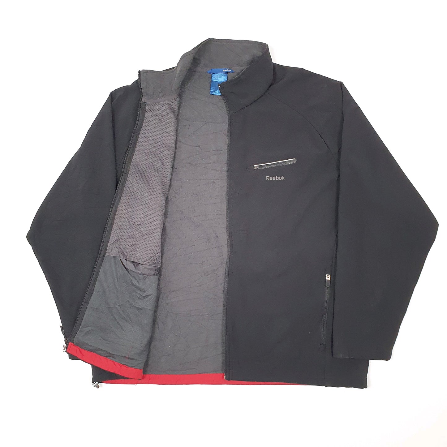 Mens Black Reebok  Full Zip Jumper