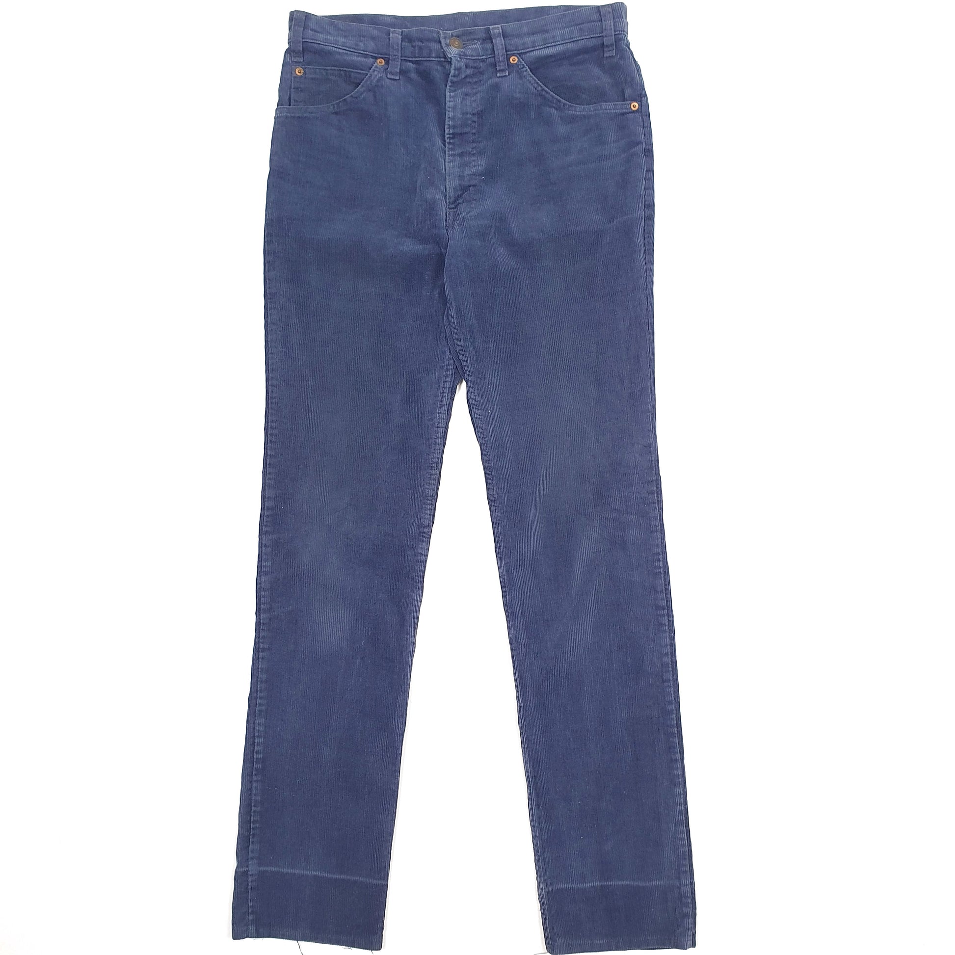 Mens Navy Levis 631 Corduroy Trousers