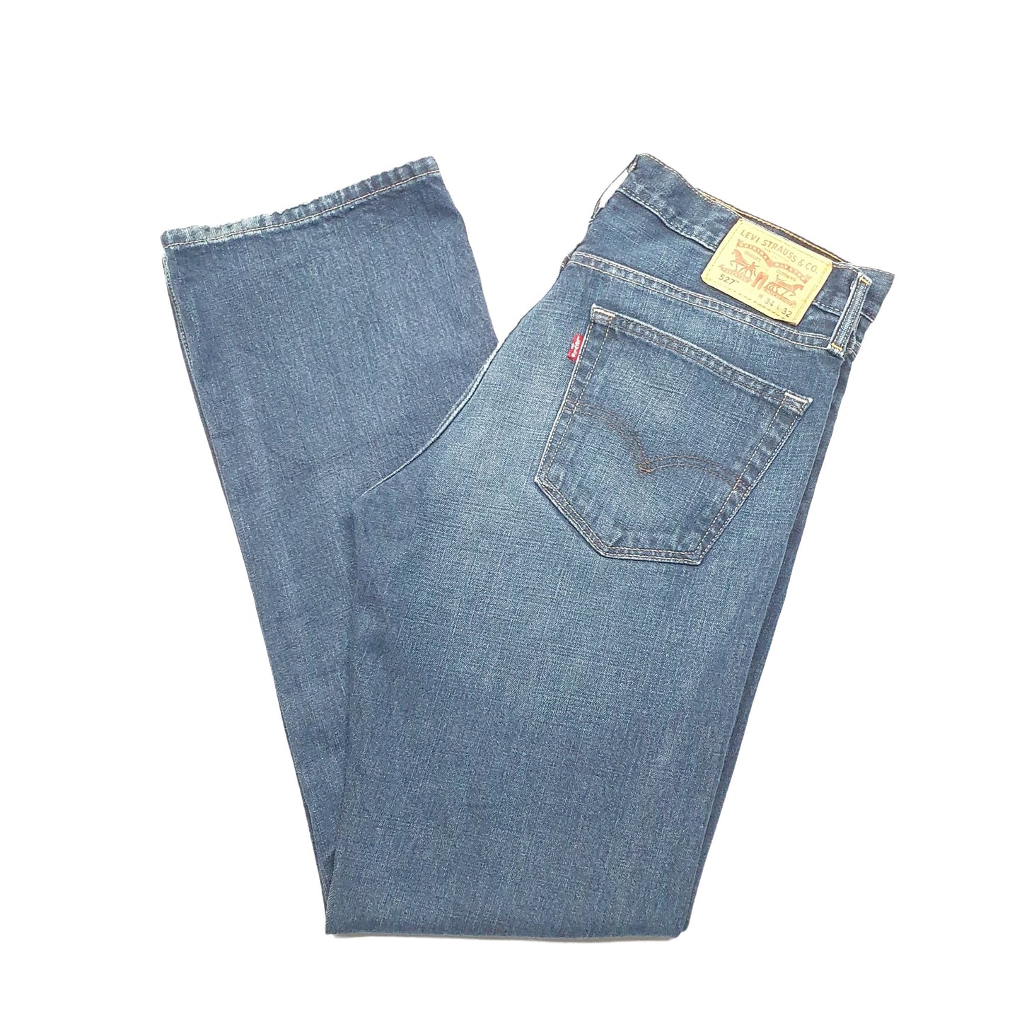Levis 527 Bootcut Fit Jeans W34 L32 Blue
