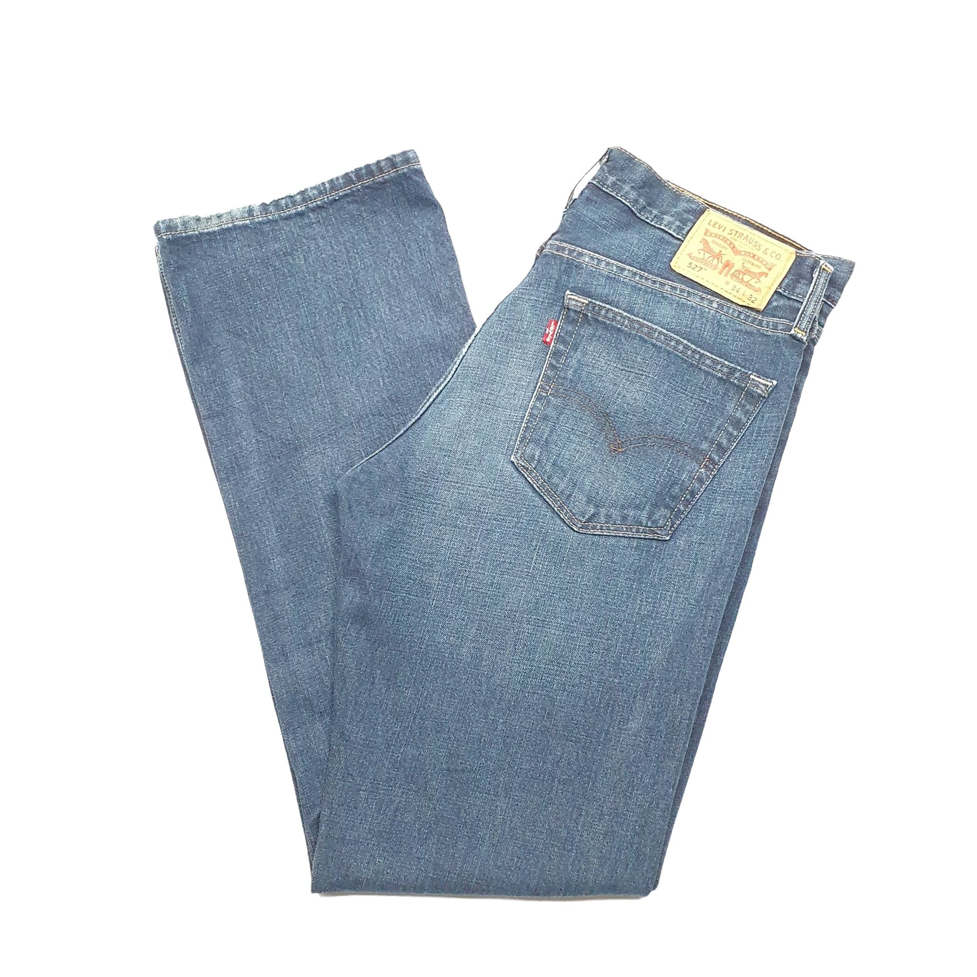 Levis 527 Bootcut Fit Jeans W34 L32 Blue