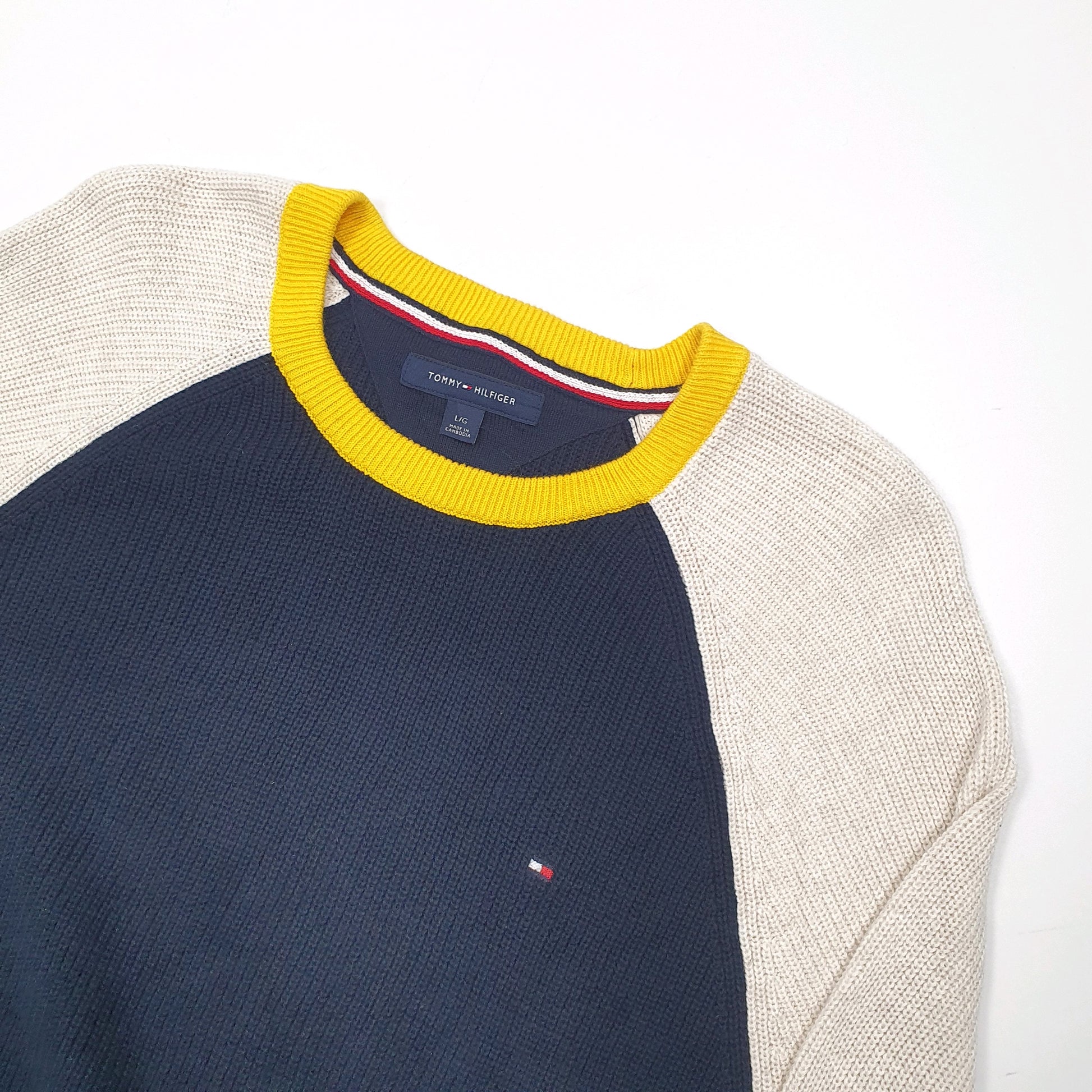 Tommy Hilfiger Knit Crewneck L Navy