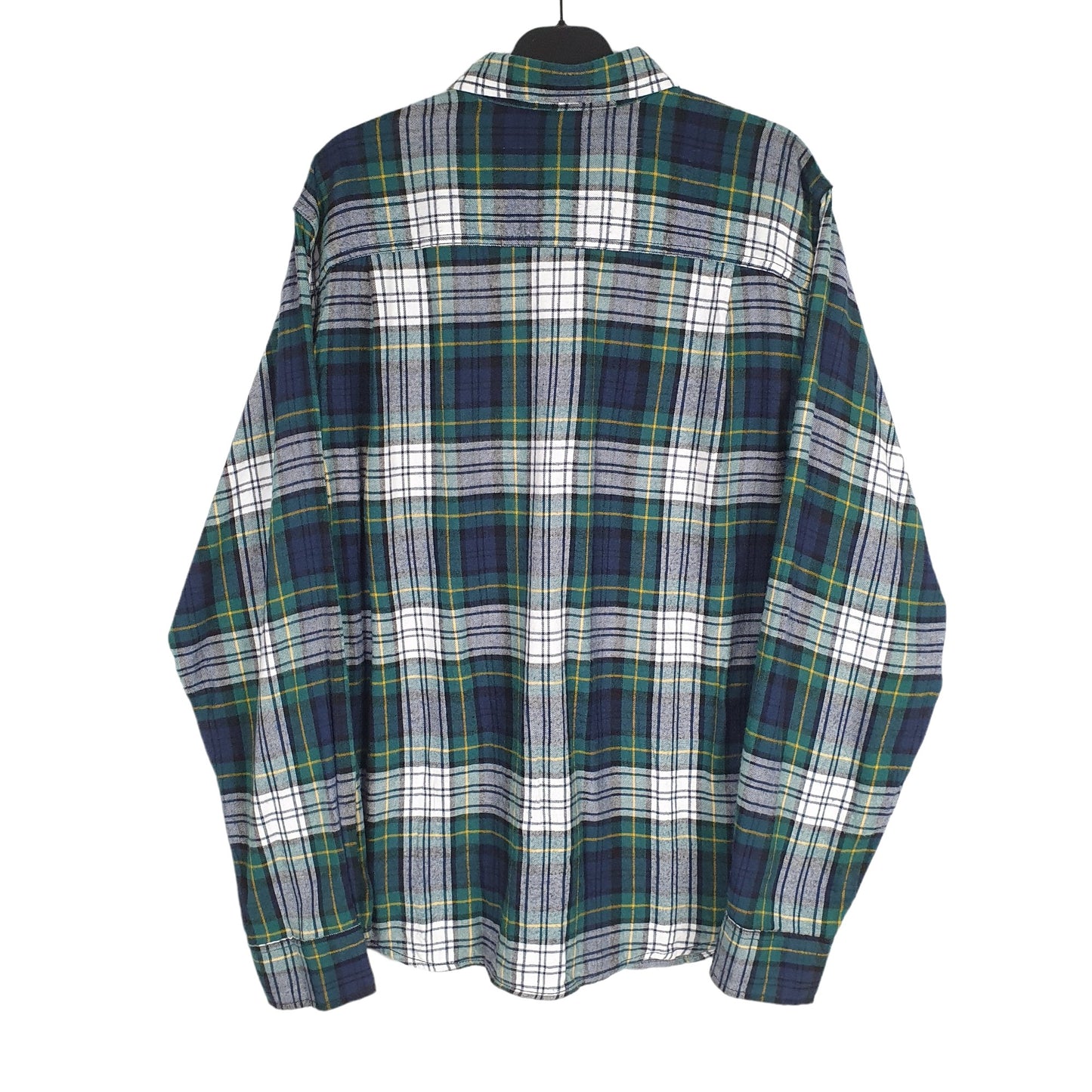 George Long Sleeve Regular Fit Check Flannel Shirt Shacket Green