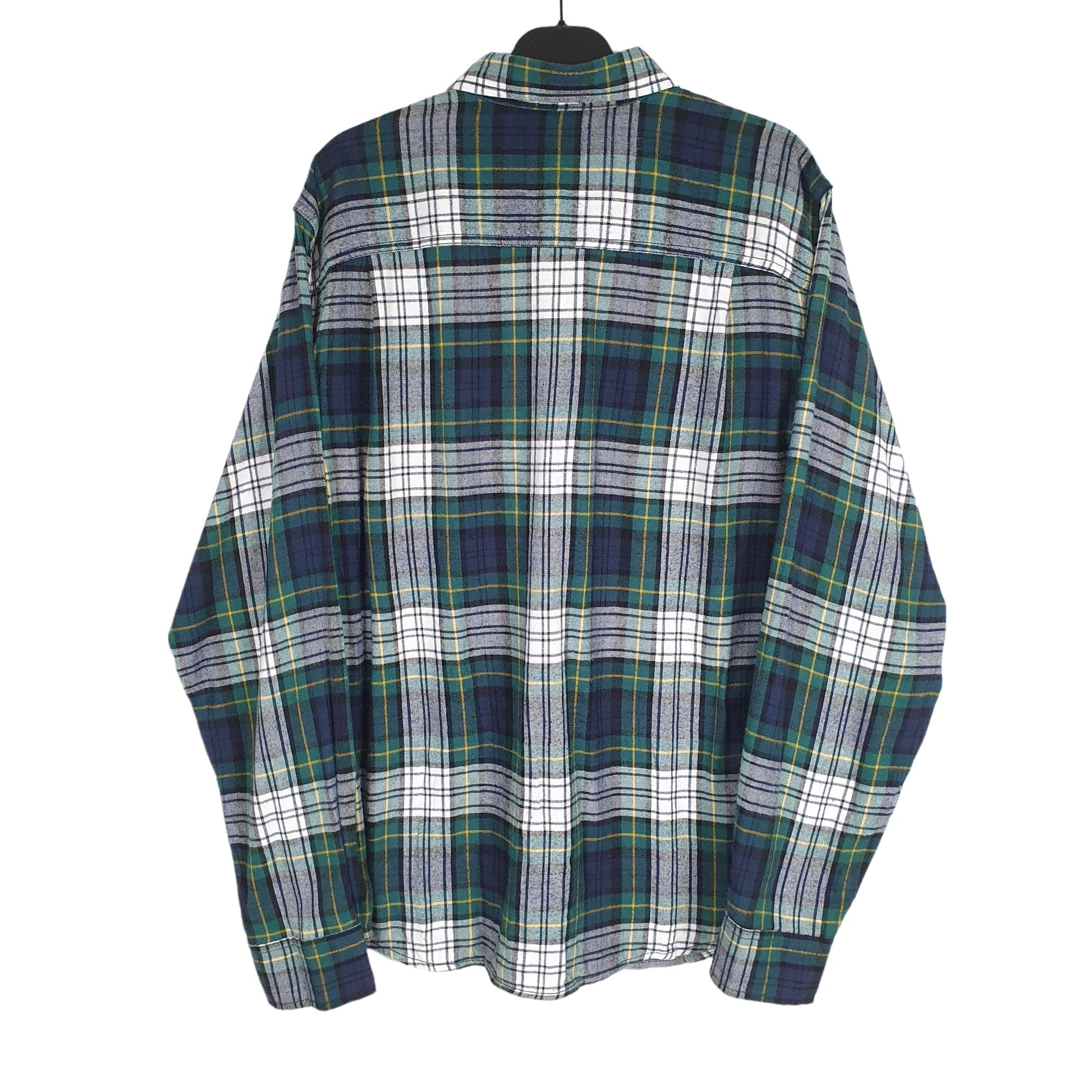 George Long Sleeve Regular Fit Check Flannel Shirt Shacket Green