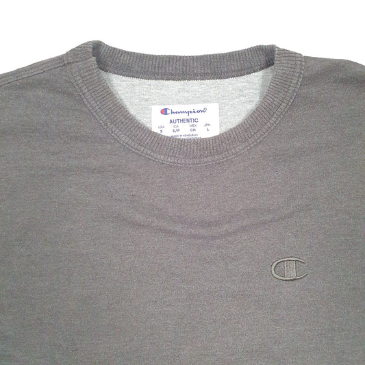 Mens Grey Champion  Crewneck Jumper