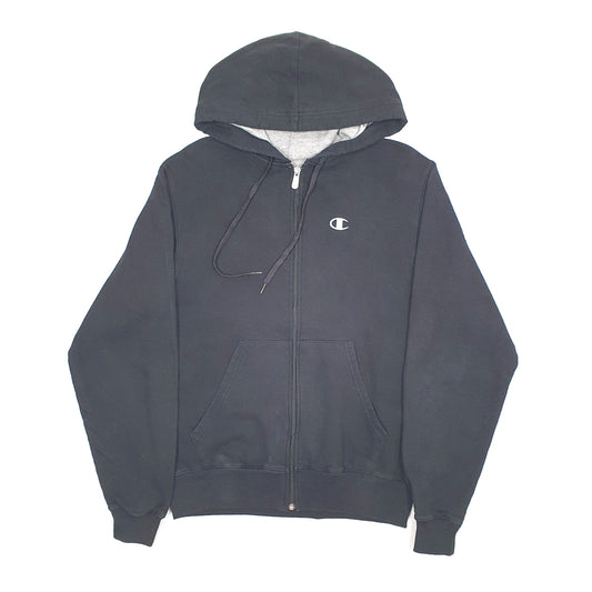 Mens Black Champion Full Zip Jumper
