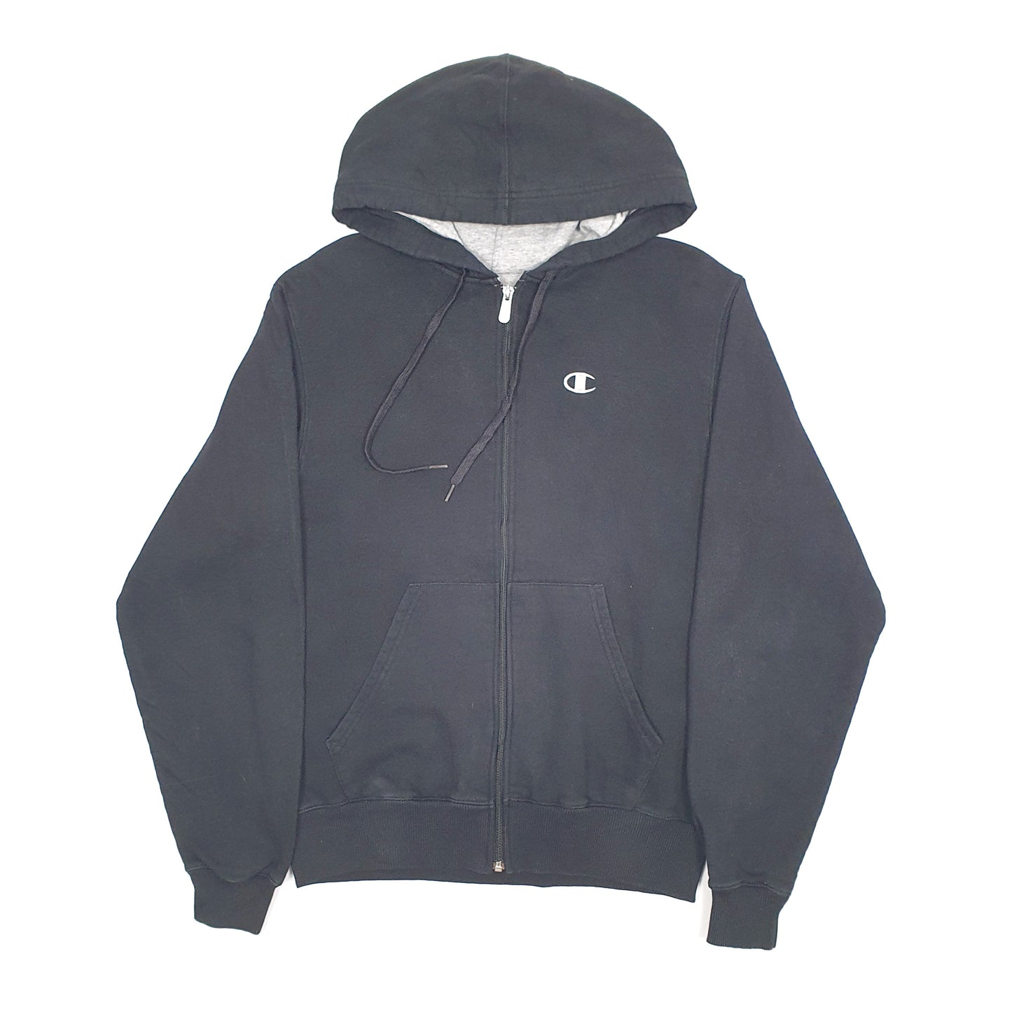 Mens Black Champion  Full Zip Jumper