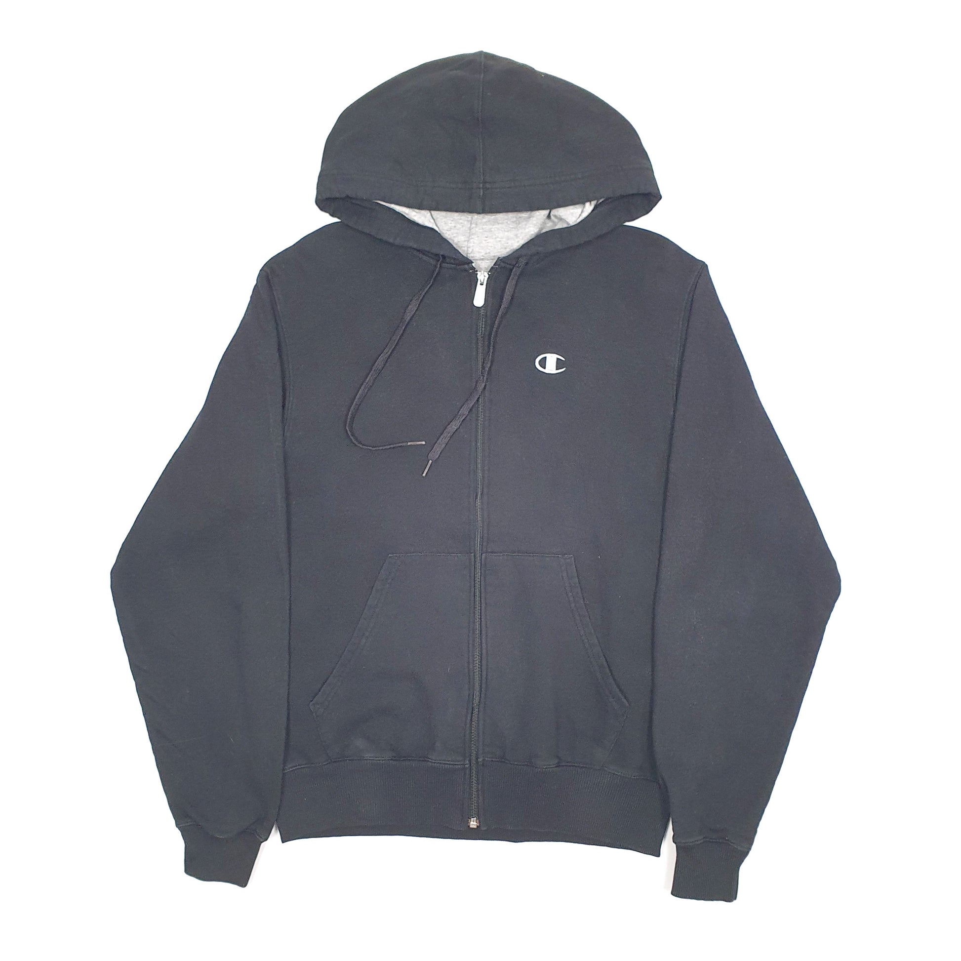 Mens Black Champion  Full Zip Jumper