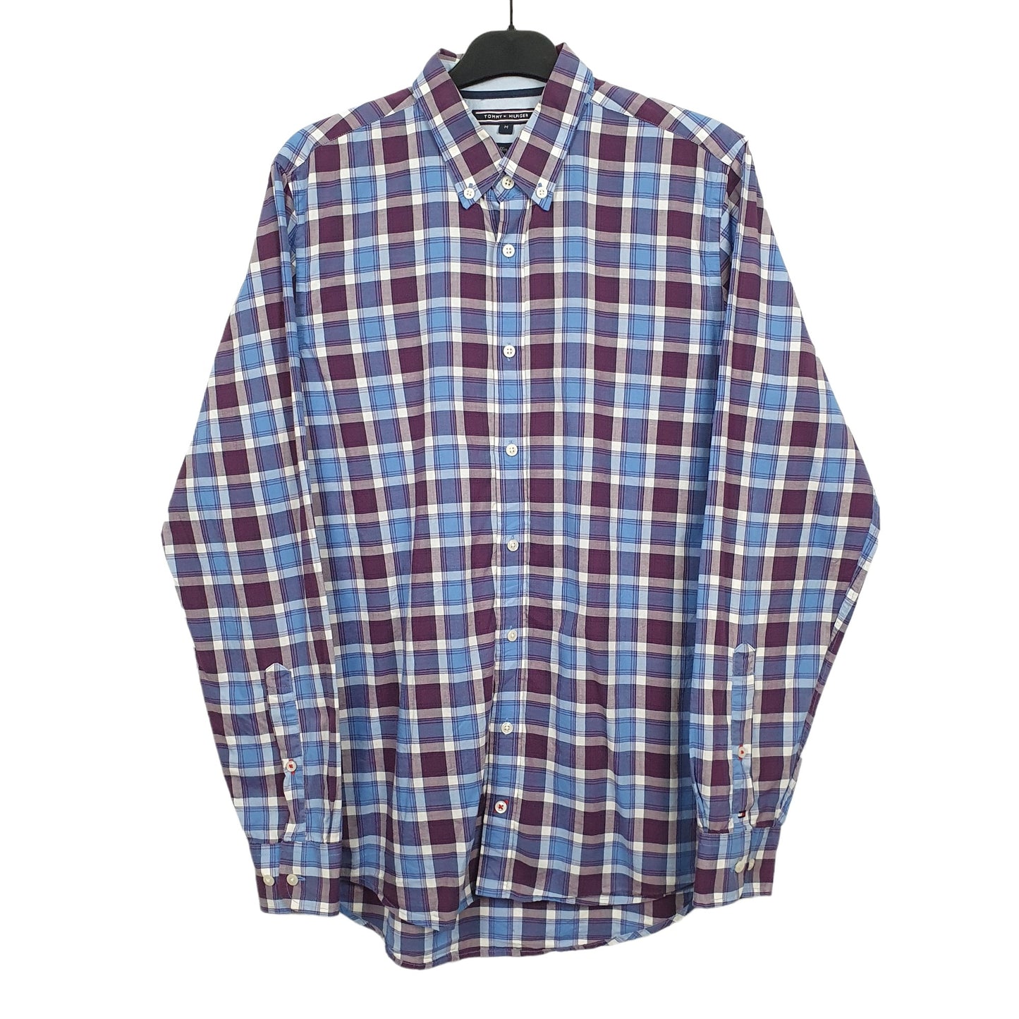 Tommy Hilfiger Long Sleeve Regular Fit Check Shirt Blue