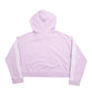 Womens Pink Adidas Crop Top Hoodie Jumper