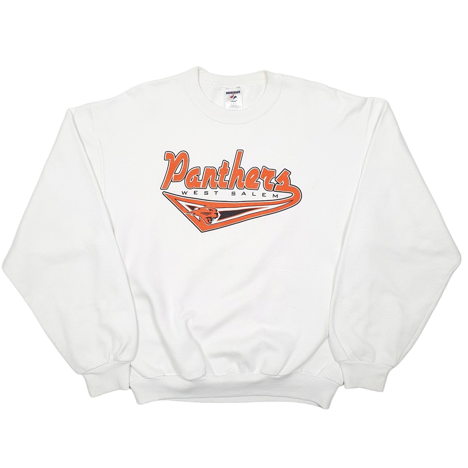 Mens White Jerzees West Salem Panthers High School Football Crewneck Jumper