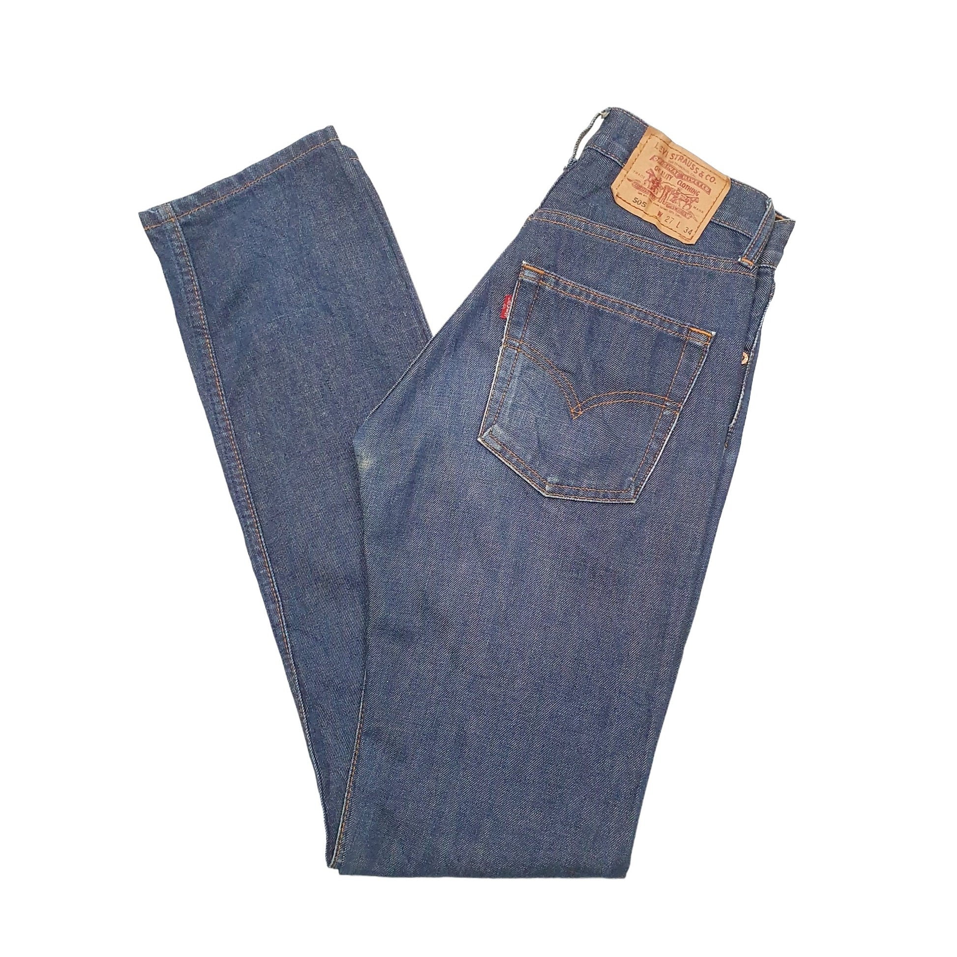 Mens Blue Levis  505 JeansW27 L34