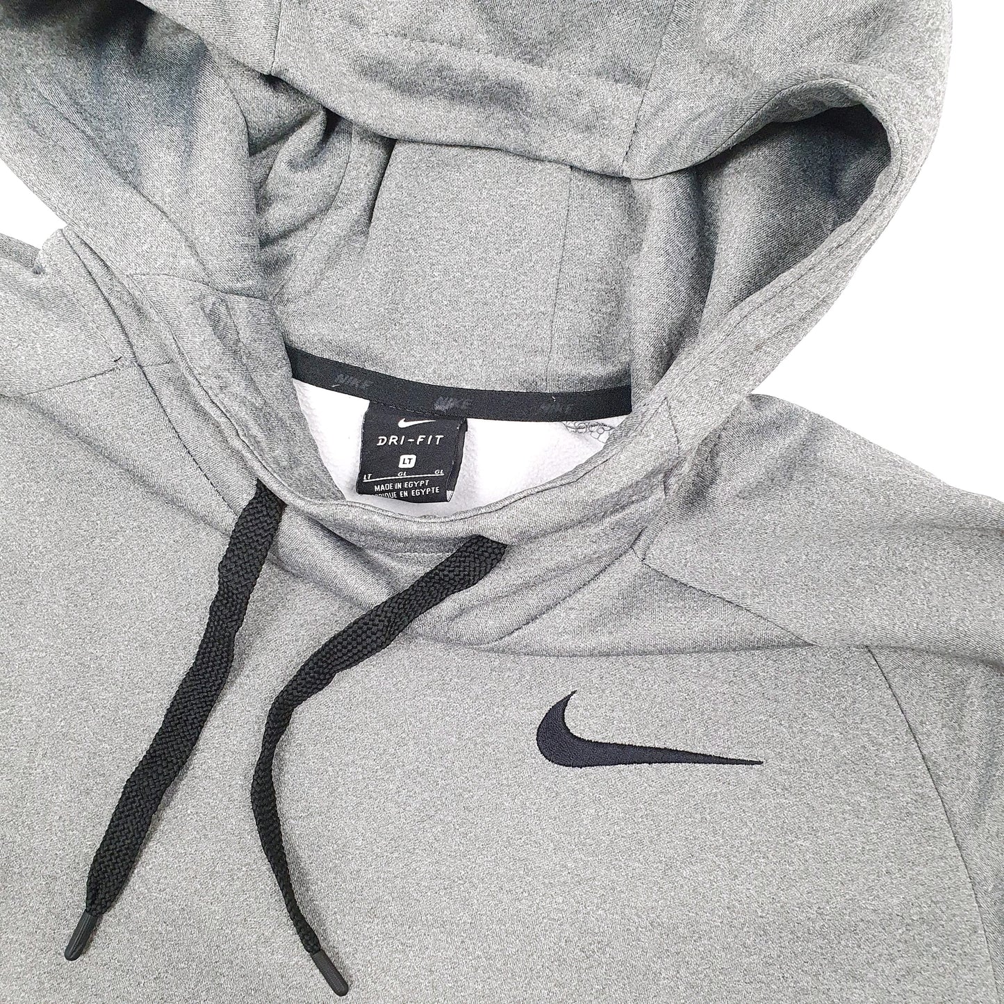 Mens Grey Nike Dri Fit Hoodie Jumper