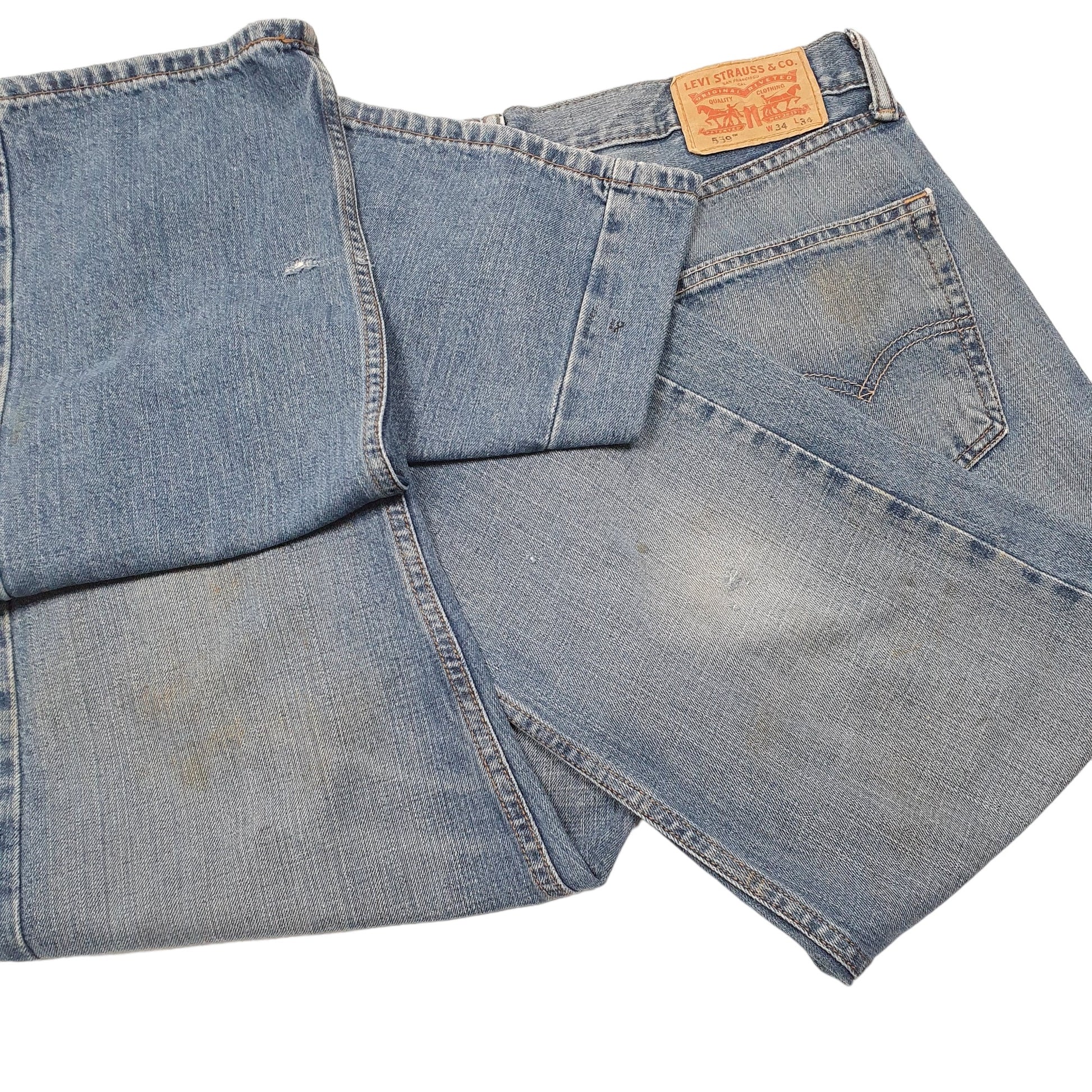 Mens Blue Levis  559 JeansW34 L34