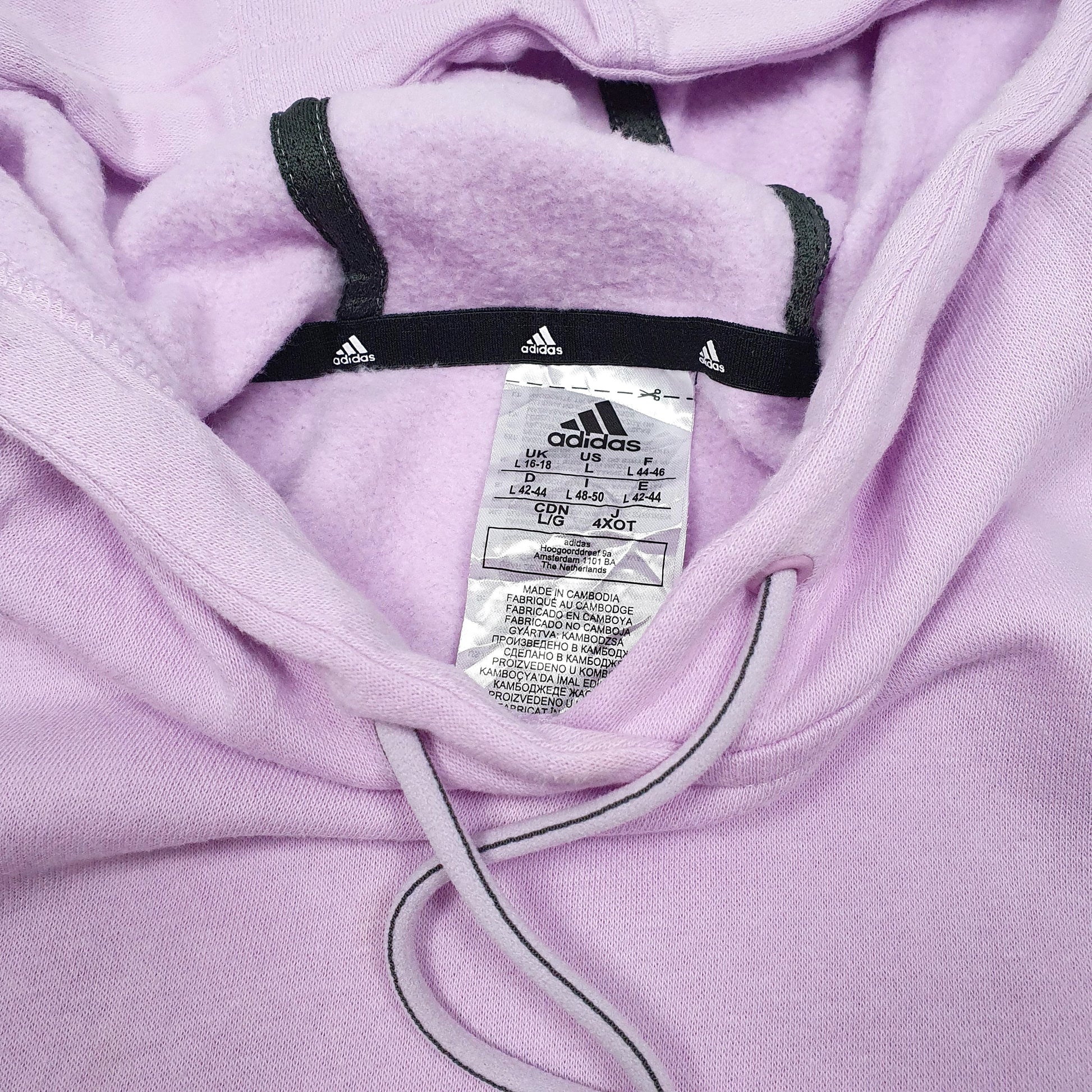 Womens Pink Adidas  Hoodie Jumper