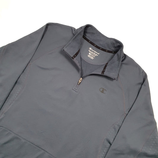 Champion Quarter Zip L Grey