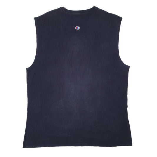 Champion Vest Sleeveless Short Sleeve T Shirt Navy