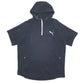 Mens Black Puma Active Running Sport Hoodie Jumper