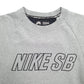 Mens Grey Nike Skateboarding Spellout Crewneck Jumper