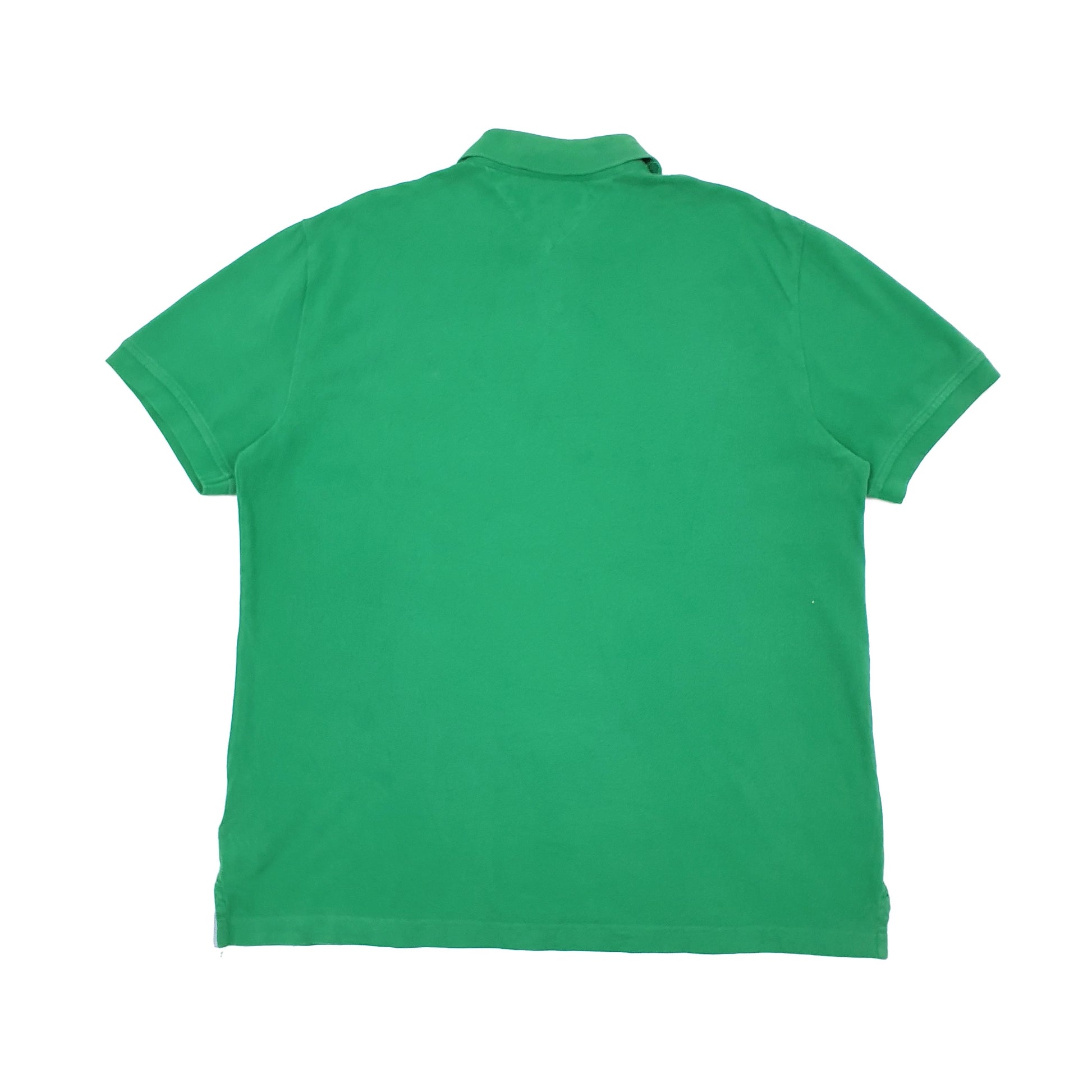Mens Green Tommy Hilfiger Custom Fit Short Sleeve Polo Shirt