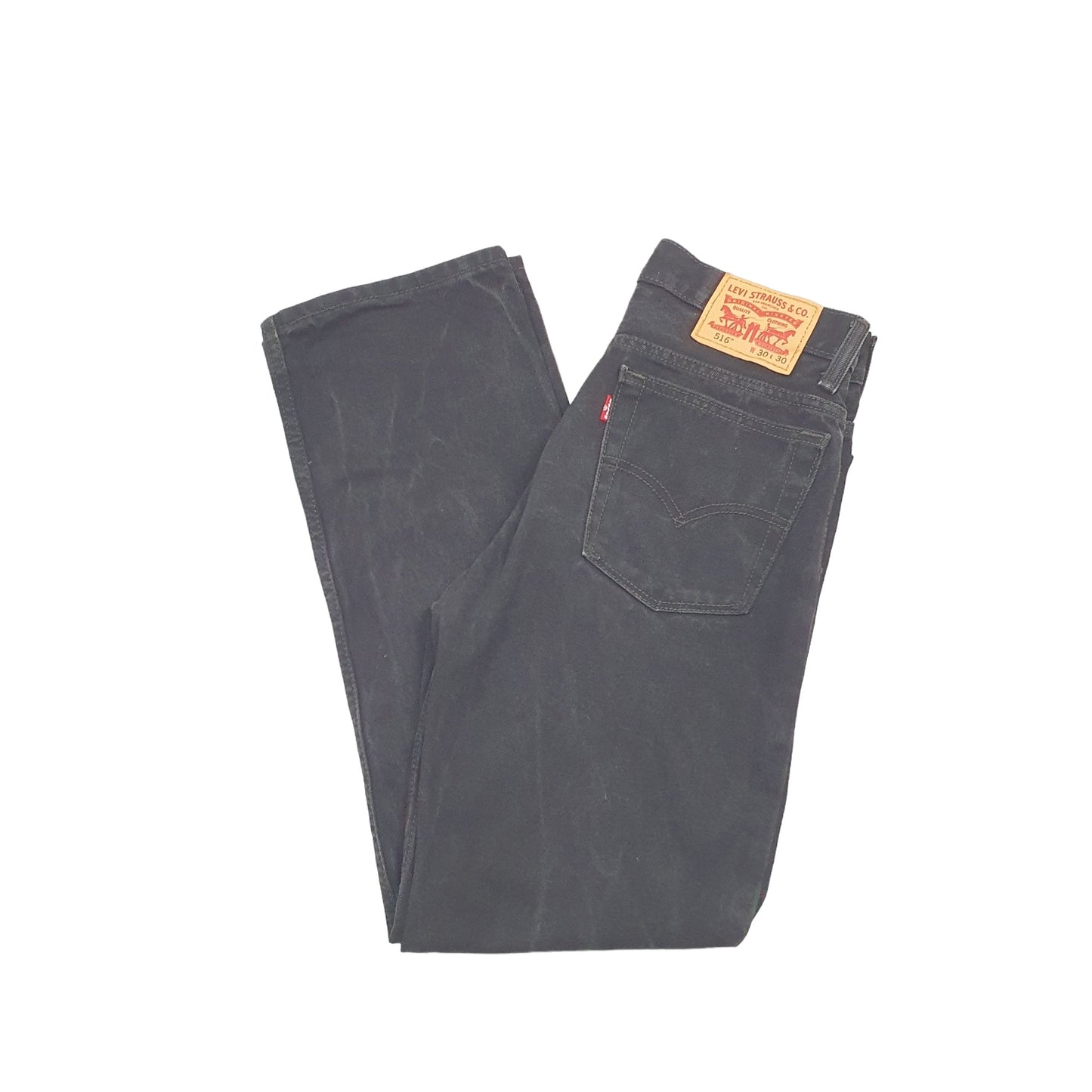 Levis 516 Straight Fit Jeans W30 L29 Black