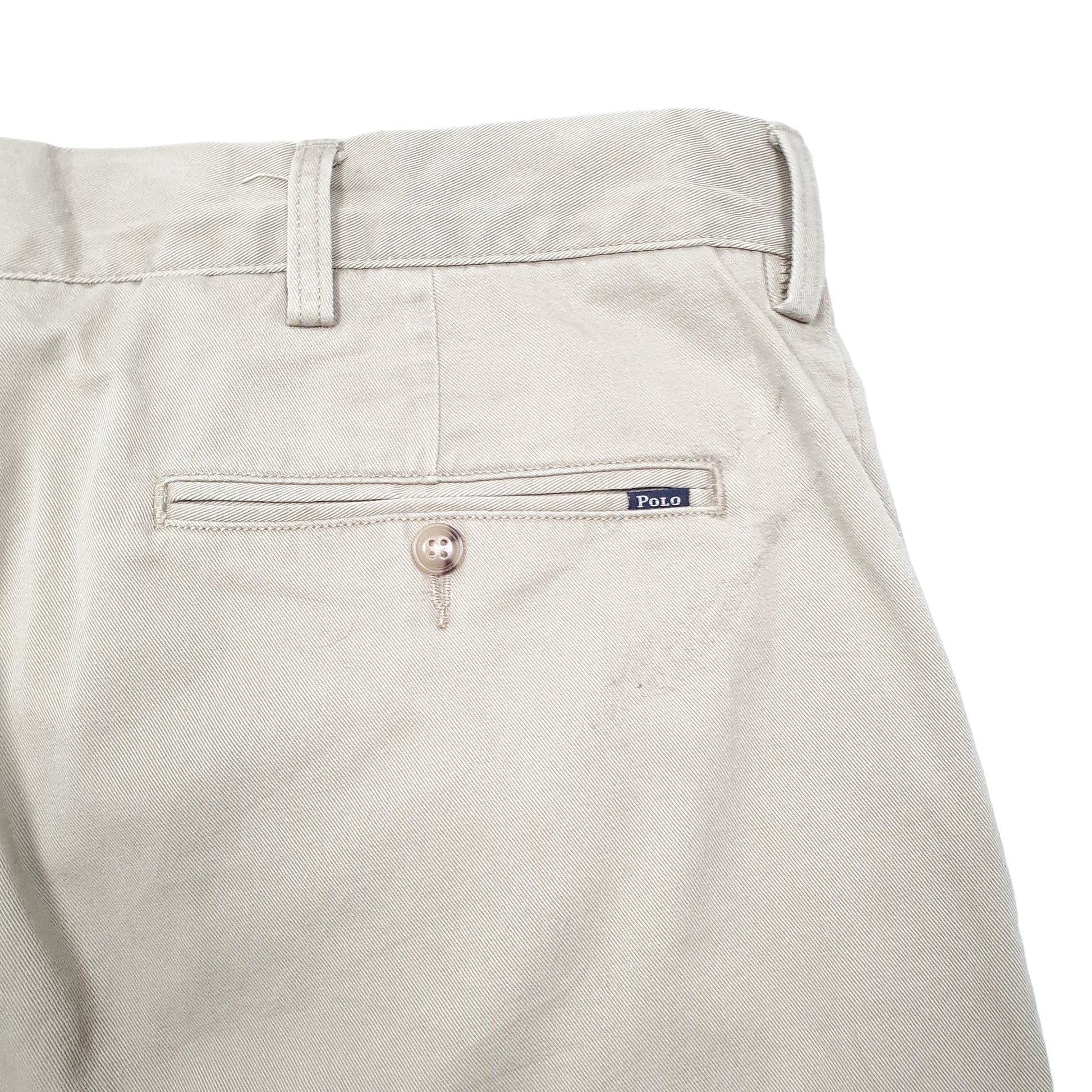 Mens Beige Polo Ralph Lauren Classic Fit Chino Trousers