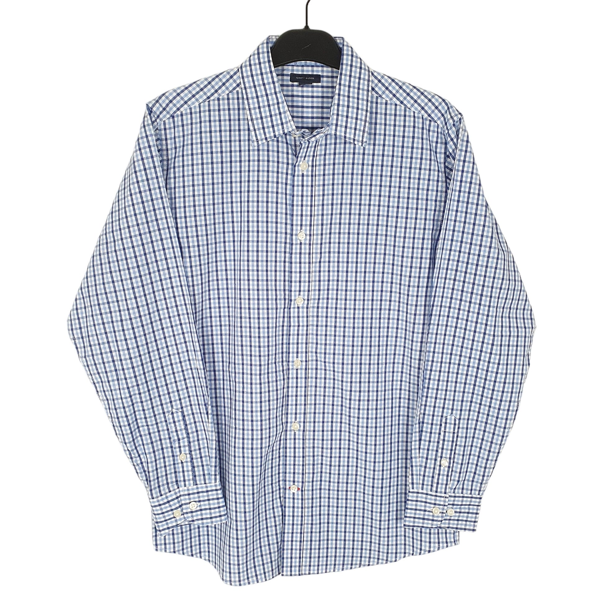 Tommy Hilfiger Long Sleeve Regular Fit Check Shirt Blue