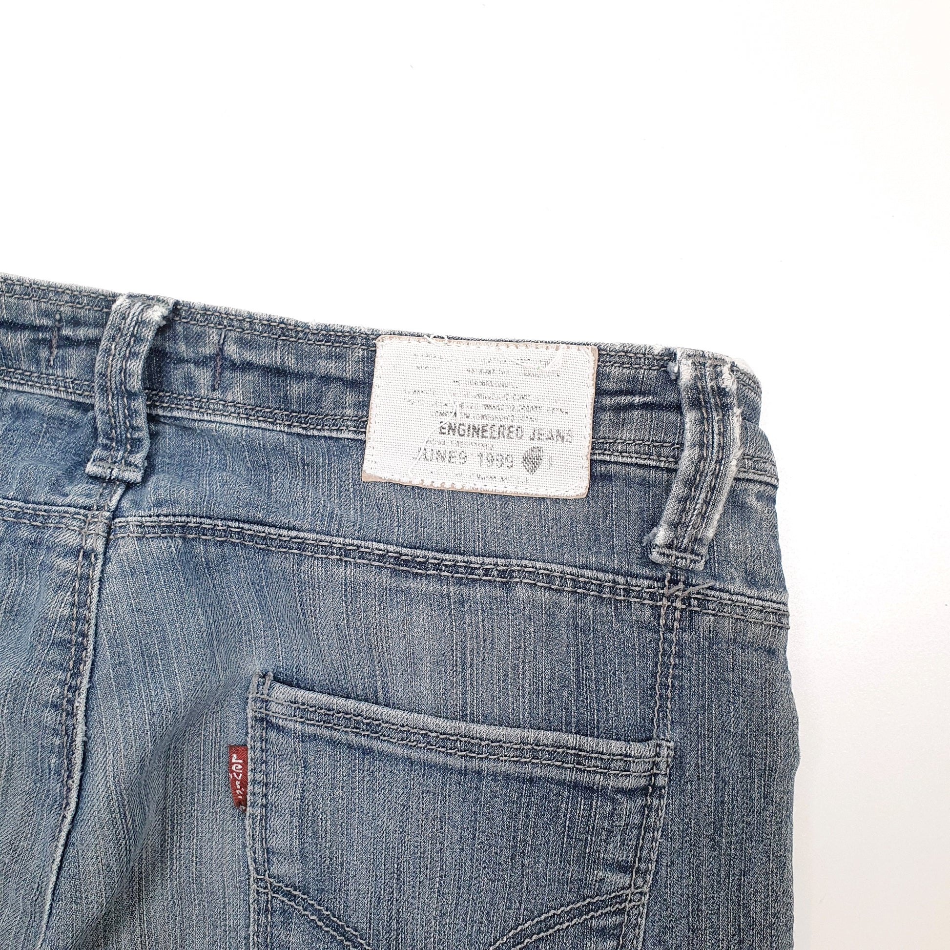 Levis Engineered Regular Fit Jeans UK8 Blue