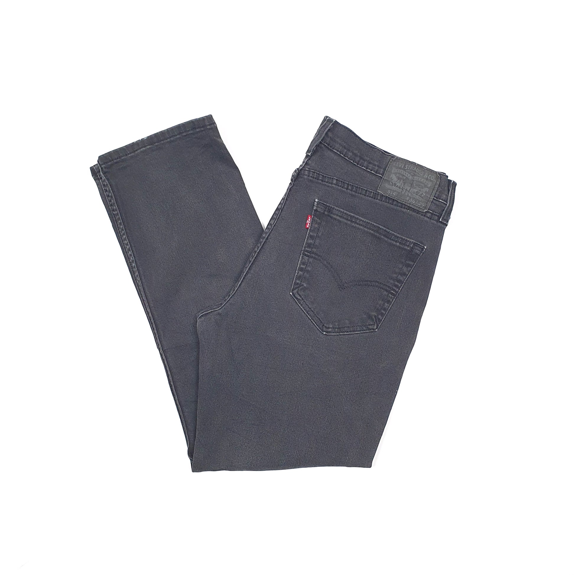 Levis 514 Straight Fit Jeans W36 L29 Black