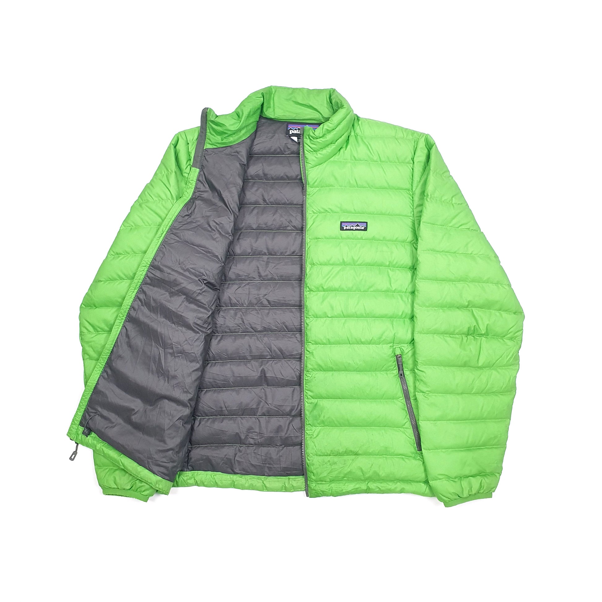 Mens Patagonia Goose Down Puffer Jacket Green
