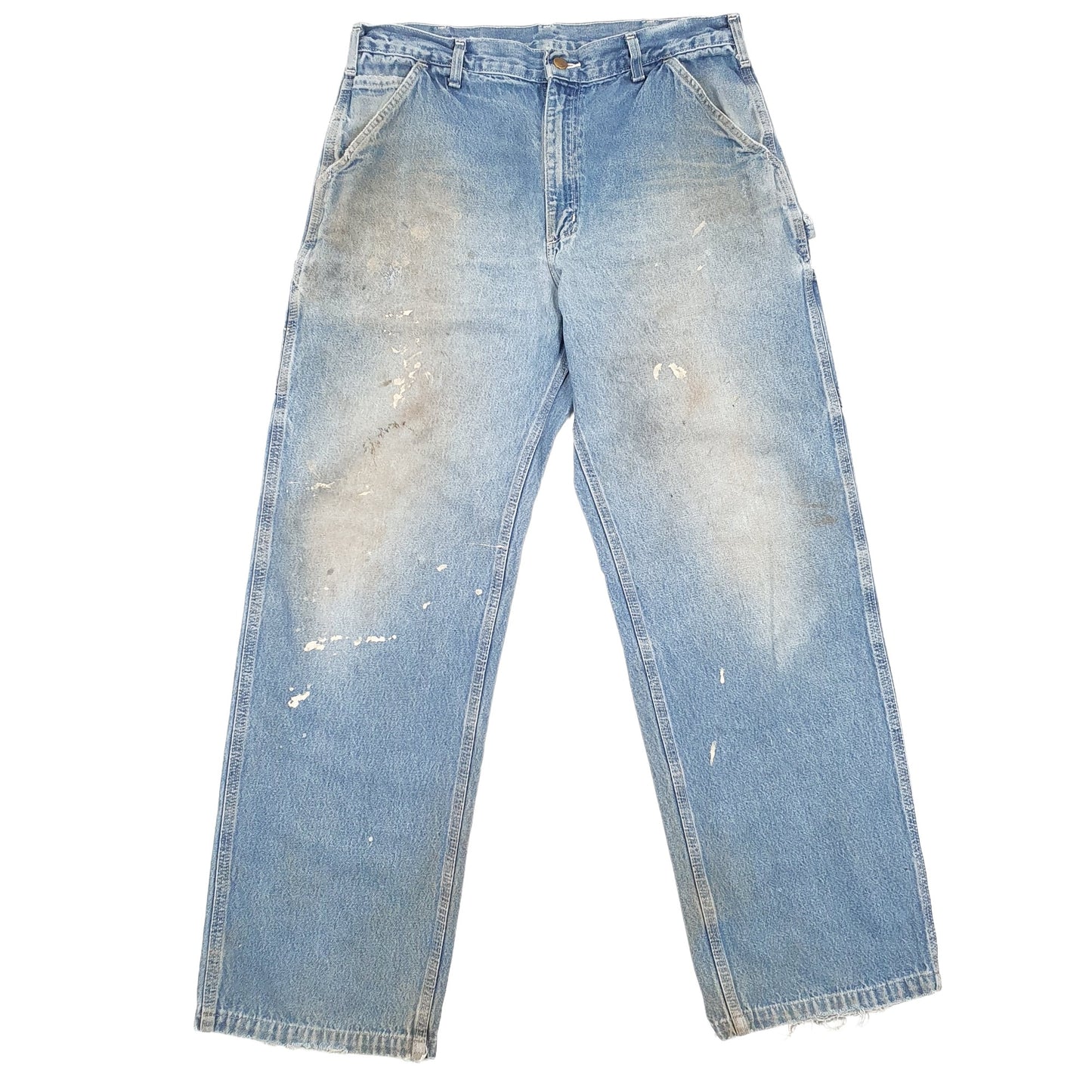Carhartt Casual Loose Fit Carpenter Jeans W34 L30 Blue