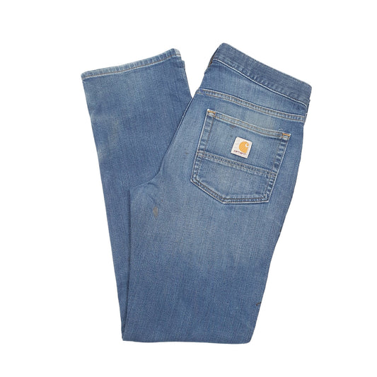 Mens Blue Carhartt Rugged Flex Relaxed Casual JeansW30 L30