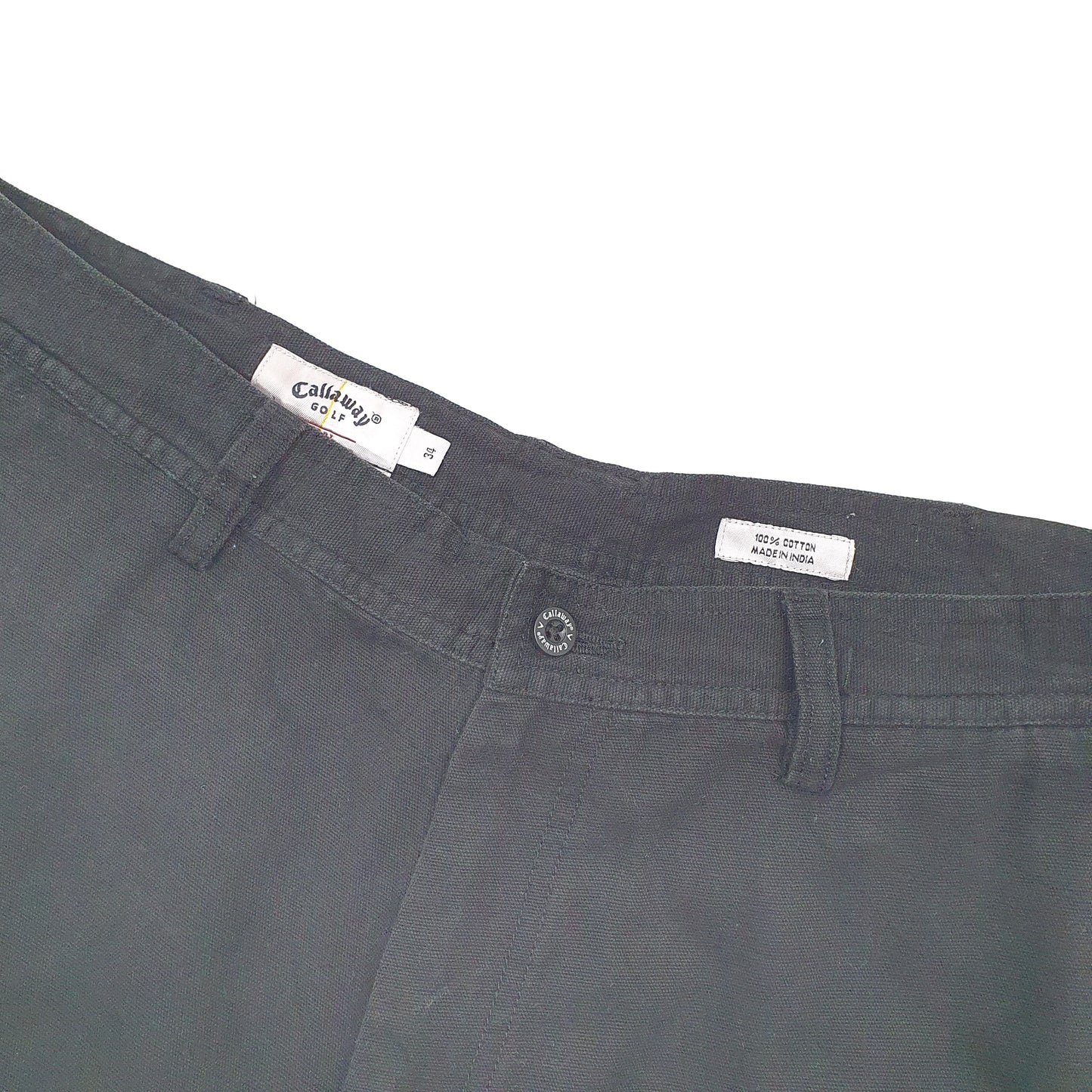 Callaway Golf Sport Black Cargo Workwear Shorts W34