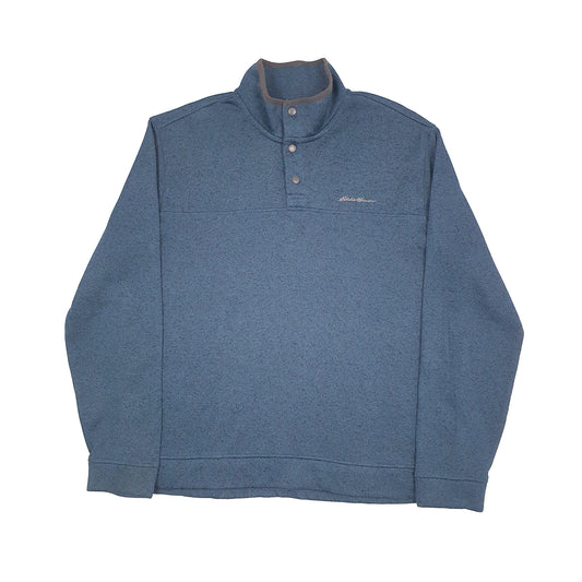 Eddie Bauer Quarter Zip Fleece XL Blue