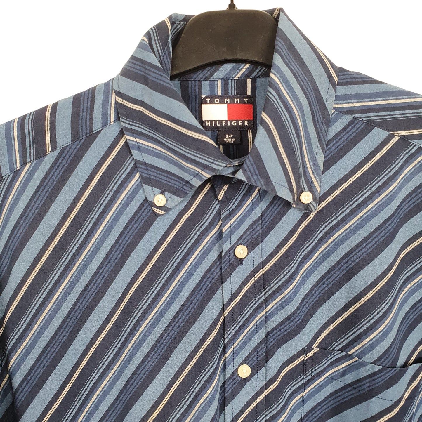 Tommy Hilfiger Long Sleeve Regular Fit Check Shirt Blue