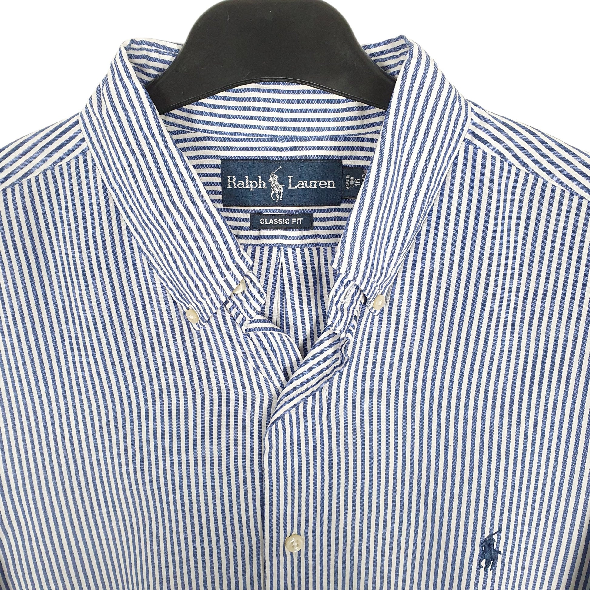 Ralph Lauren Long Sleeve Classic Fit Striped Shirt Blue