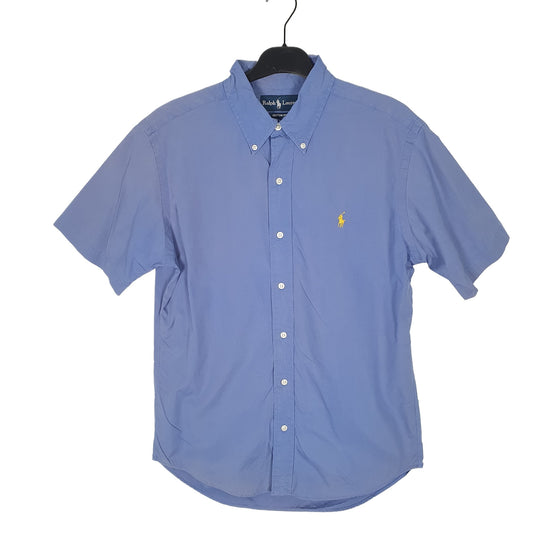 Ralph Lauren Short Sleeve Custom Fit Shirt Blue